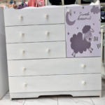 A chest of drawers, tallboy, or dresser