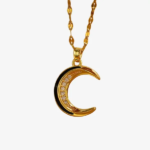 Luxurious Crescent Moon Pendant Necklace