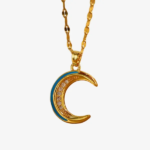 Luxurious Crescent Moon Pendant Necklace