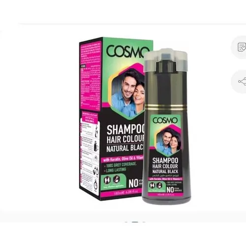 Cosmo Shampoo Hair Color Cosmo Shampoo Hair Colour in Natural Black