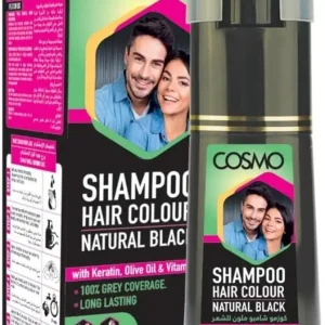 Cosmo Shampoo Hair Colour in Natural Black