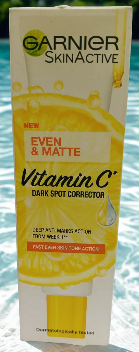 Garnier SkinActive Even & Matte Vitamin C Dark Spot Corrector. Garnier SkinActive Even & Matte Vitamin C Dark Spot Corrector.