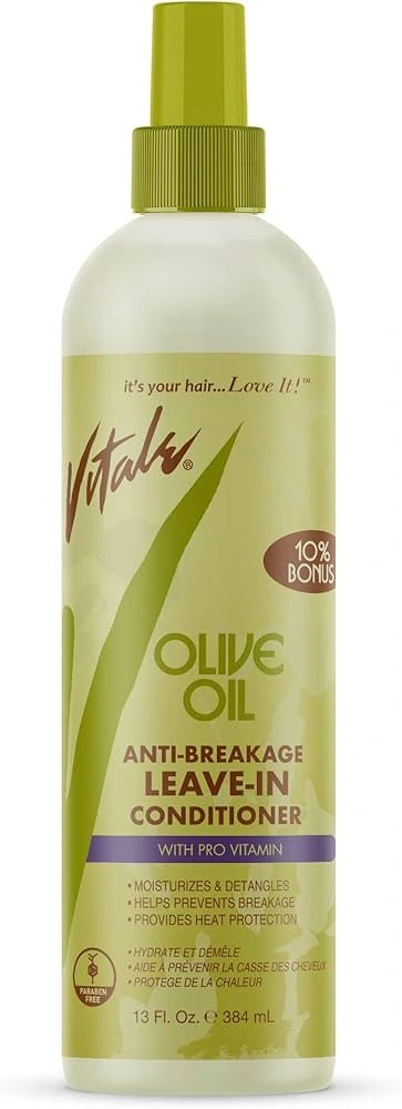 VITALE olive oil anti breakage leave in conditioner 12 fluid ounce, White, 12 Fl Ounce