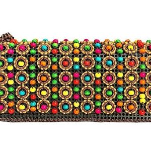 African small Coconut Shell Beaded Clutch for Women