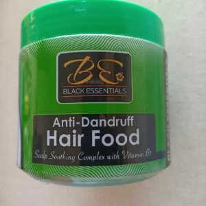 Black Essentials Anti-Dandruff Hair Food localized scalp treatment.