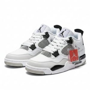 Nike Air Jordan White Premium Leather Basketball Sneaker Cushioned Air Midsole Durable Rubber Outsole Lace Up Classic Jumpman Trainers Nairobi Kenya