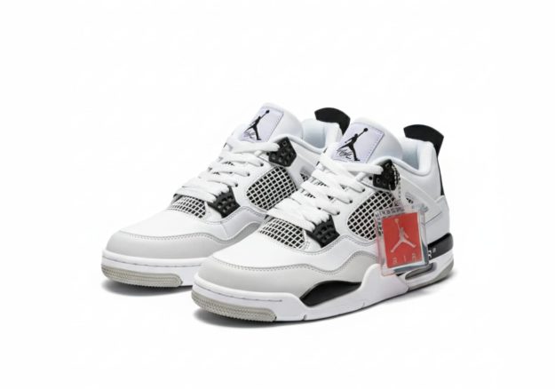 Nike Air Jordan White Premium Leather Basketball Sneaker Cushioned Air Midsole Durable Rubber Outsole Lace Up Classic Jumpman Trainers Nairobi Kenya